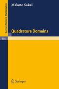 Sakai |  Quadrature Domains | Buch |  Sack Fachmedien