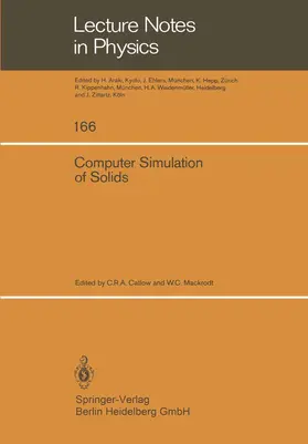 Catlow / Mackrodt |  Computer Simulation of Solids | Buch |  Sack Fachmedien