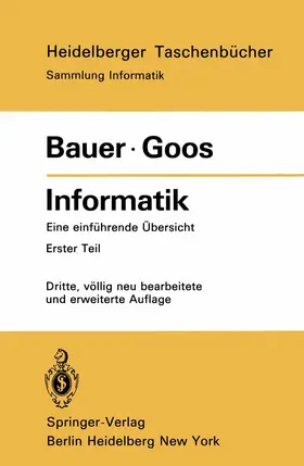 Bauer / Goos | Informatik | Buch | 978-3-540-11722-3 | sack.de