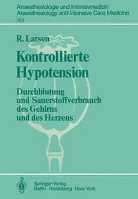 Larsen |  Kontrollierte Hypotension | Buch |  Sack Fachmedien