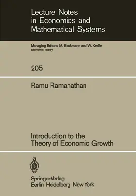 Ramanathan |  Introduction to the Theory of Economic Growth | Buch |  Sack Fachmedien