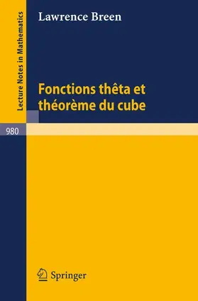 Breen |  Fonctions theta et theoreme du cube | Buch |  Sack Fachmedien
