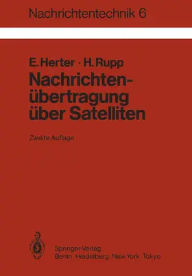 Herter / Rupp |  Nachrichtenübertragung über Satelliten | Buch |  Sack Fachmedien
