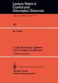 Arato |  Linear Stochastic Systems with Constant Coefficients | Buch |  Sack Fachmedien