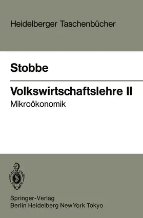 Stobbe | Volkswirtschaftslehre II | Buch | 978-3-540-12446-7 | www.sack.de