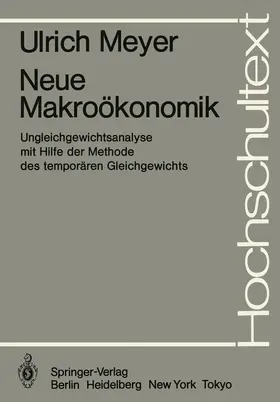 Meyer |  Neue Makroökonomik | Buch |  Sack Fachmedien