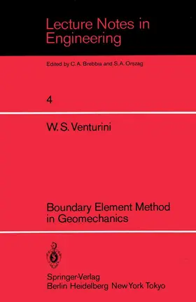 Venturini |  Boundary Element Method in Geomechanics | Buch |  Sack Fachmedien