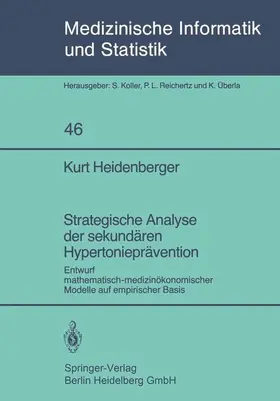 Heidenberger |  Strategische Analyse der sekundären Hypertonieprävention | Buch |  Sack Fachmedien