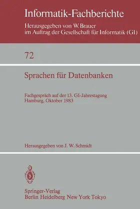 Schmidt |  Sprachen für Datenbanken | Buch |  Sack Fachmedien
