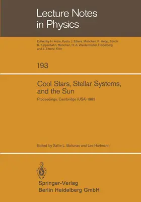 Baliunas / Hartmann |  Cool Stars, Stellar Systems, and the Sun | Buch |  Sack Fachmedien