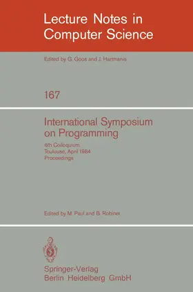 Robinet / Paul |  International Symposium on Programming | Buch |  Sack Fachmedien