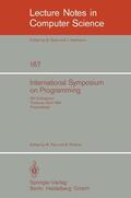 Robinet / Paul |  International Symposium on Programming | Buch |  Sack Fachmedien