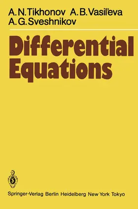 Tikhonov / Sveshnikov / Vasil'eva |  Differential Equations | Buch |  Sack Fachmedien