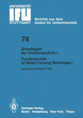 Lange |  Grundlagen der Umformtechnik - Stand und Entwicklungstrends / Fundamentals of Metal Forming Technique-State and Trends | Buch |  Sack Fachmedien