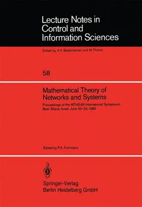 Fuhrmann |  Mathematical Theory of Networks and Systems | Buch |  Sack Fachmedien
