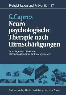 Caprez |  Neuropsychologische Therapie nach Hirnschädigungen | Buch |  Sack Fachmedien