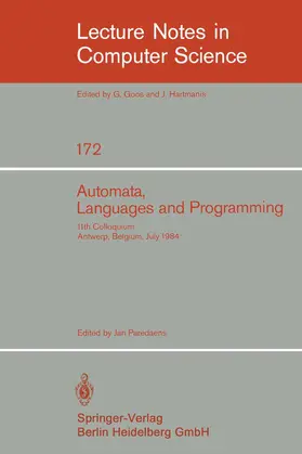 Paredaens |  Automata, Languages, and Programming | Buch |  Sack Fachmedien