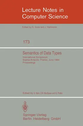 Kahn / Plotkin / MacQueen |  Semantics of Data Types | Buch |  Sack Fachmedien
