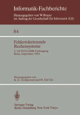 Grosspietsch / Dal Cin |  Fehlertolerierende Rechensysteme | Buch |  Sack Fachmedien