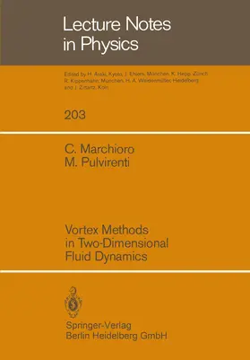 Marchioro / Pulvirenti |  Vortex Methods in Two-Dimensional Fluid Dynamics | Buch |  Sack Fachmedien