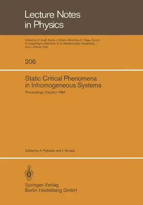 Pekalski / Sznajd |  Static Critical Phenomena in Inhomogeneous Systems | Buch |  Sack Fachmedien