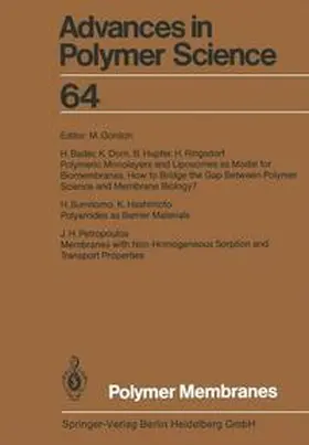 Gordon |  Polymer Membranes | Buch |  Sack Fachmedien