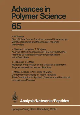  Analysis/Networks/Peptides | Buch |  Sack Fachmedien
