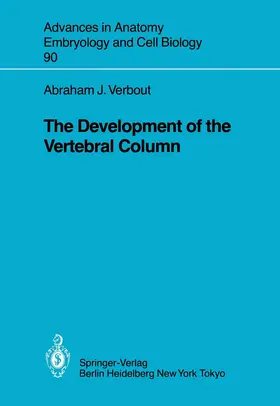 Verbout |  The Development of the Vertebral Column | Buch |  Sack Fachmedien