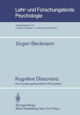 Beckmann | Kognitive Dissonanz | Buch | 978-3-540-13772-6 | www.sack.de