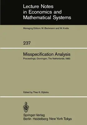 Dijkstra |  Misspecification Analysis | Buch |  Sack Fachmedien