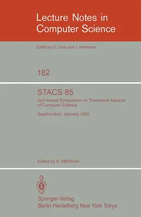 Mehlhorn |  STACS 85 | Buch |  Sack Fachmedien