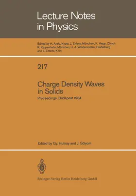 Hutiray / Solyom |  Charge Density Waves in Solids | Buch |  Sack Fachmedien