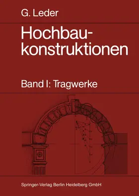 Leder | Hochbaukonstruktionen | Buch | 978-3-540-13962-1 | www.sack.de
