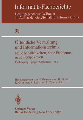 Reinermann / Fiedler / Traunmüller | Öffentliche Verwaltung und Informationstechnik | Buch | sack.de
