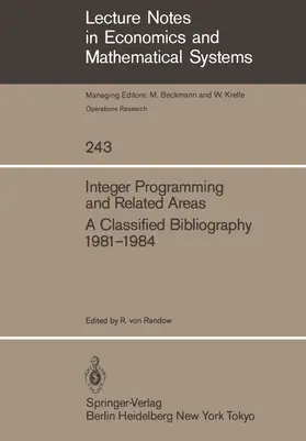 Randow |  Integer Programming and Related Areas | Buch |  Sack Fachmedien