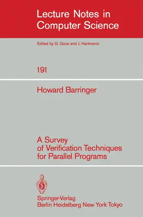Barringer |  A Survey of Verification Techniques for Parallel Programs | Buch |  Sack Fachmedien