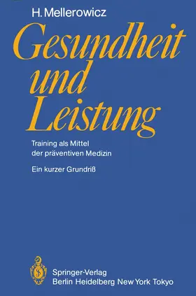 Mellerowicz |  Gesundheit und Leistung | Buch |  Sack Fachmedien