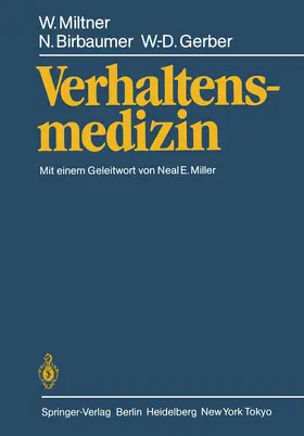 Miltner / Gerber / Birbaumer |  Verhaltensmedizin | Buch |  Sack Fachmedien