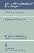 Wittmann |  Evaluationsforschung | Buch |  Sack Fachmedien