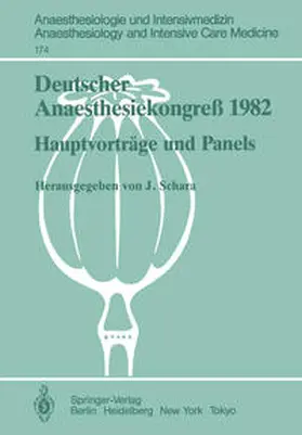 Schara |  Deutscher Anaesthesiekongreß 1982 | Buch |  Sack Fachmedien