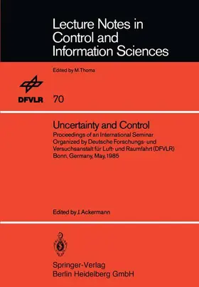 Ackermann |  Uncertainty and Control | Buch |  Sack Fachmedien