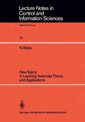 Baba |  New Topics in Learning Automata Theory and Applications | Buch |  Sack Fachmedien