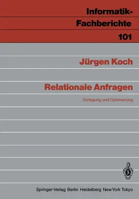 Koch | Relationale Anfragen | Buch | 978-3-540-15646-8 | www.sack.de