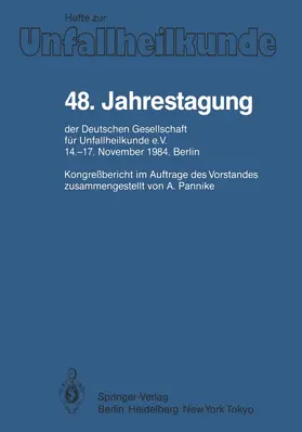  48. Jahrestagung der Deutschen Gesellschaft für Unfallheilkunde e.V. | Buch |  Sack Fachmedien