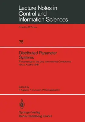 Kappel / Schappacher / Kunisch |  Distributed Parameter Systems | Buch |  Sack Fachmedien