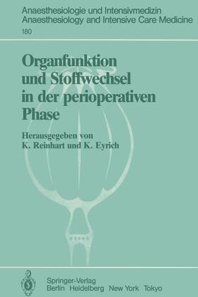 Eyrich / Reinhart |  Organfunktion und Stoffwechsel in der perioperativen Phase | Buch |  Sack Fachmedien