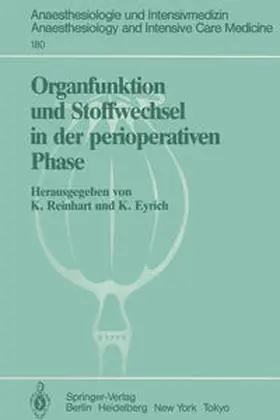 Eyrich / Reinhart |  Organfunktion und Stoffwechsel in der perioperativen Phase | Buch |  Sack Fachmedien