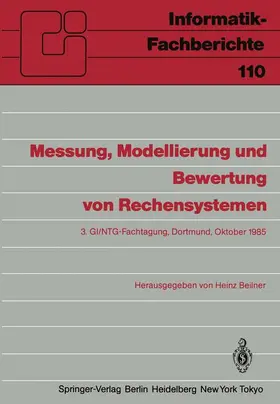 Beilner |  Messung, Modellierung und Bewertung von Rechensystemen | Buch |  Sack Fachmedien