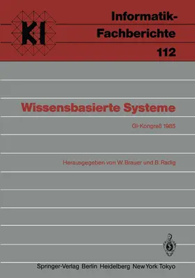 Brauer / Radig |  Wissensbasierte Systeme | Buch |  Sack Fachmedien