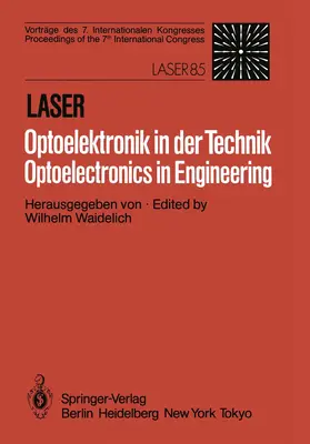 Waidelich |  Laser/Optoelektronik in der Technik / Laser/Optoelectronics in Engineering | Buch |  Sack Fachmedien